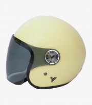 Casco jet By City The City beige brillante