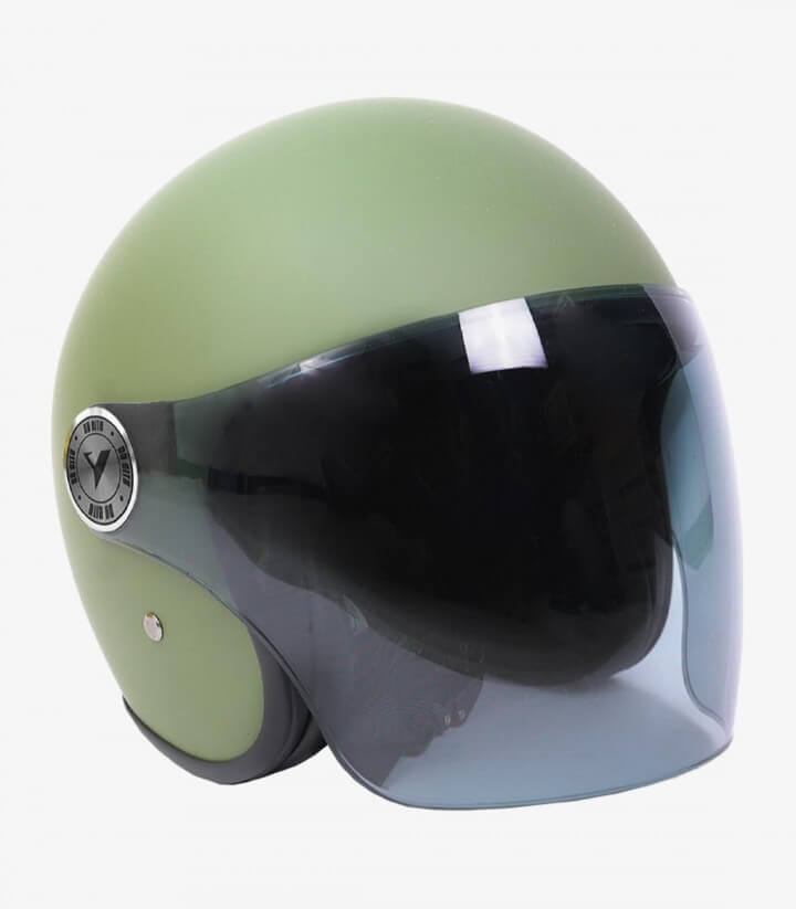 Casco jet By City The City verde mate