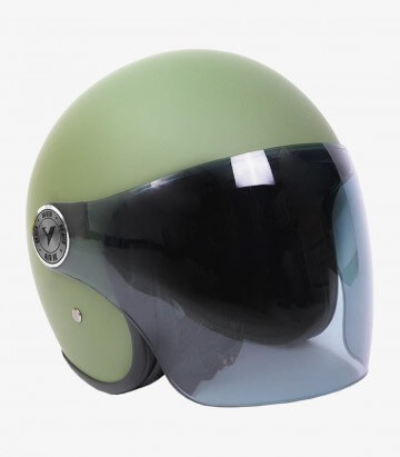 Casco jet By City The City verde mate