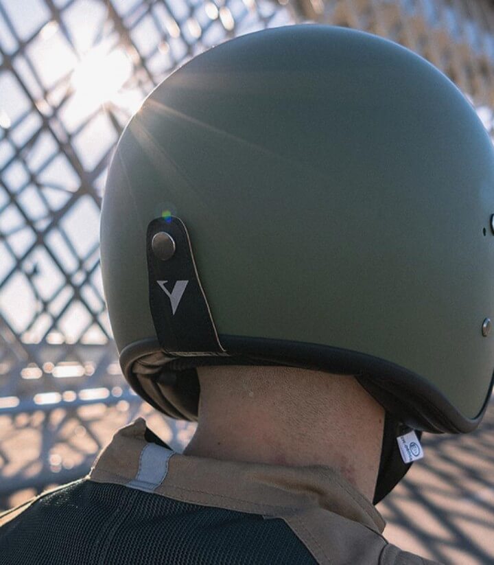 Casco jet By City The City verde mate