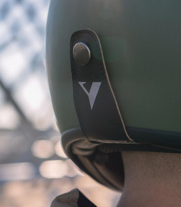 Casco jet By City The City verde mate