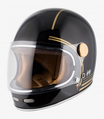 By City Roadster II Black & gold 22.06 full face helmet