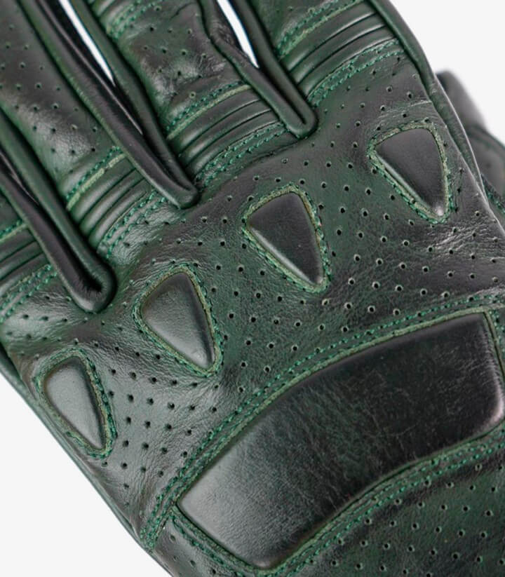 Handschuhe Pilot II von By City für den Sommer für Herren Farbe grün