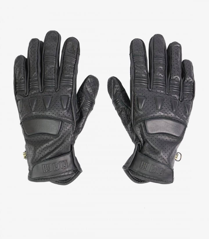 Handschuhe Pilot II von By City für den Sommer für Herren Farbe schwarz