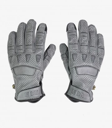 Handschuhe Pilot II von By City für den Sommer für Herren Farbe Grau