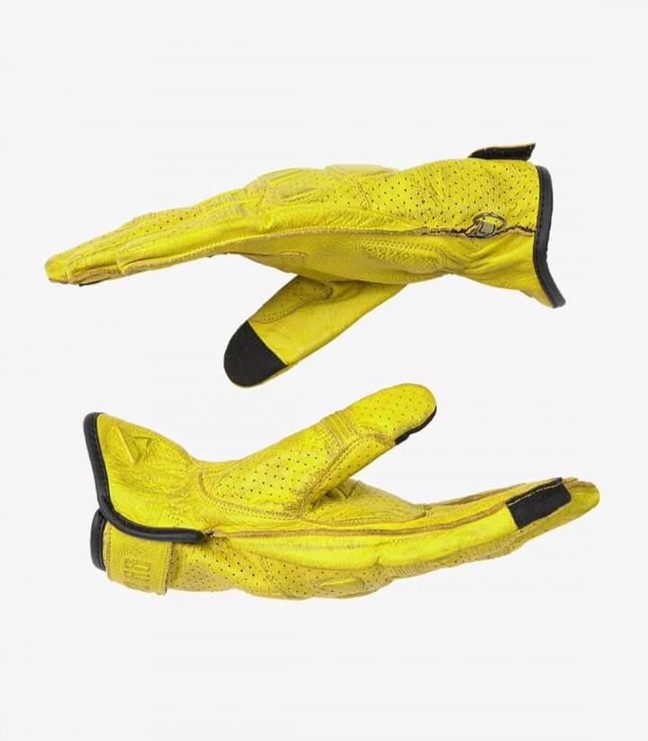 Guantes Pilot II de By City de verano de hombre color amarillo