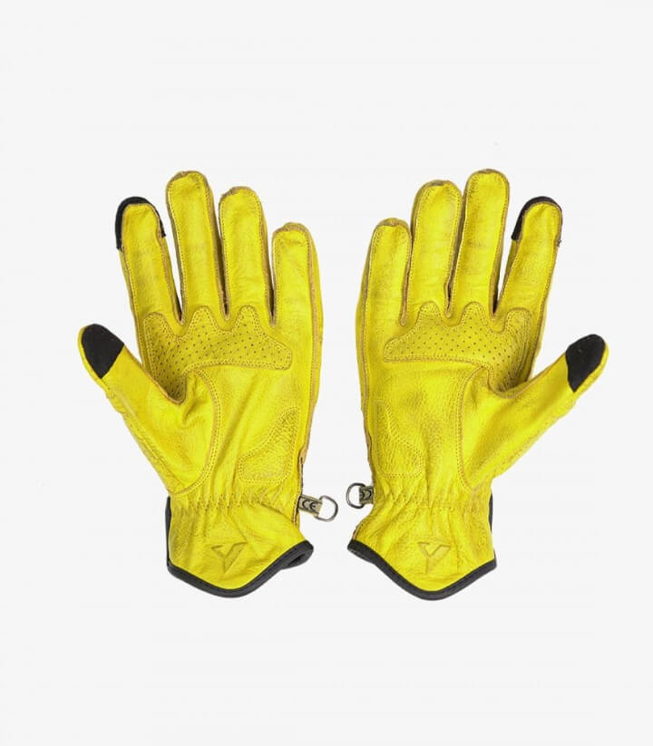 Guantes Pilot II de By City de verano de hombre color amarillo