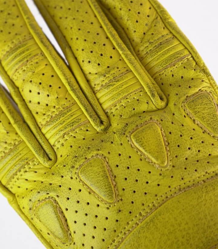 Guantes Pilot II de By City de verano de hombre color amarillo
