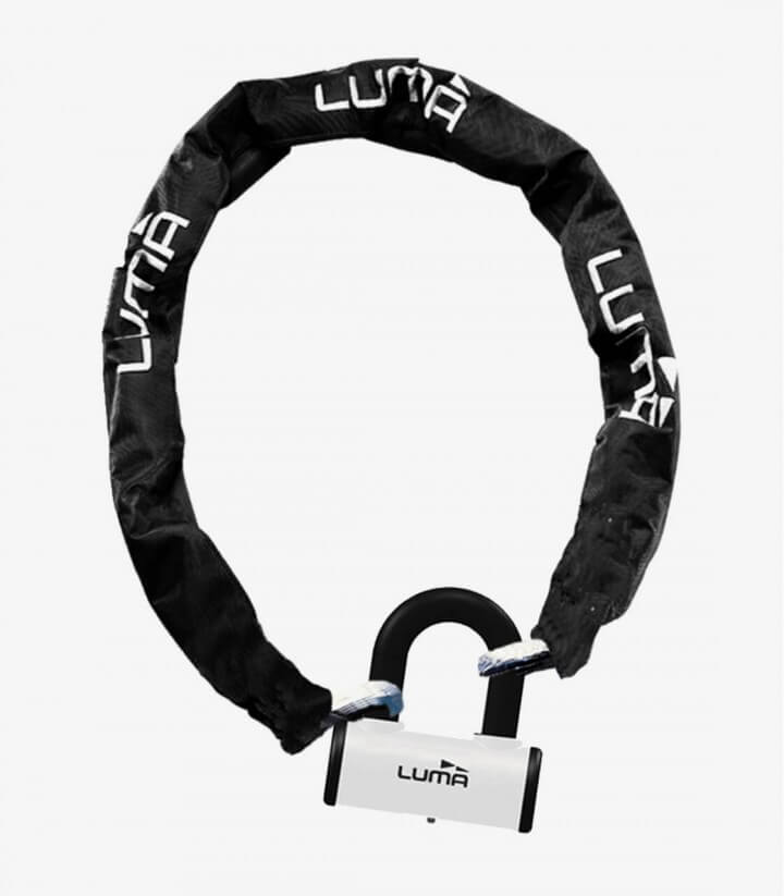 Luma white Enduro Procombi 10mm chain + U-Lock KDM1PROW