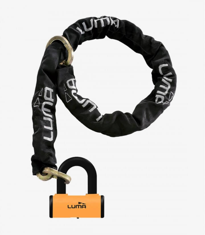 Luma orange Enduro Procombi Lasso 10mm chain + U-Lock KDM115LPRORG