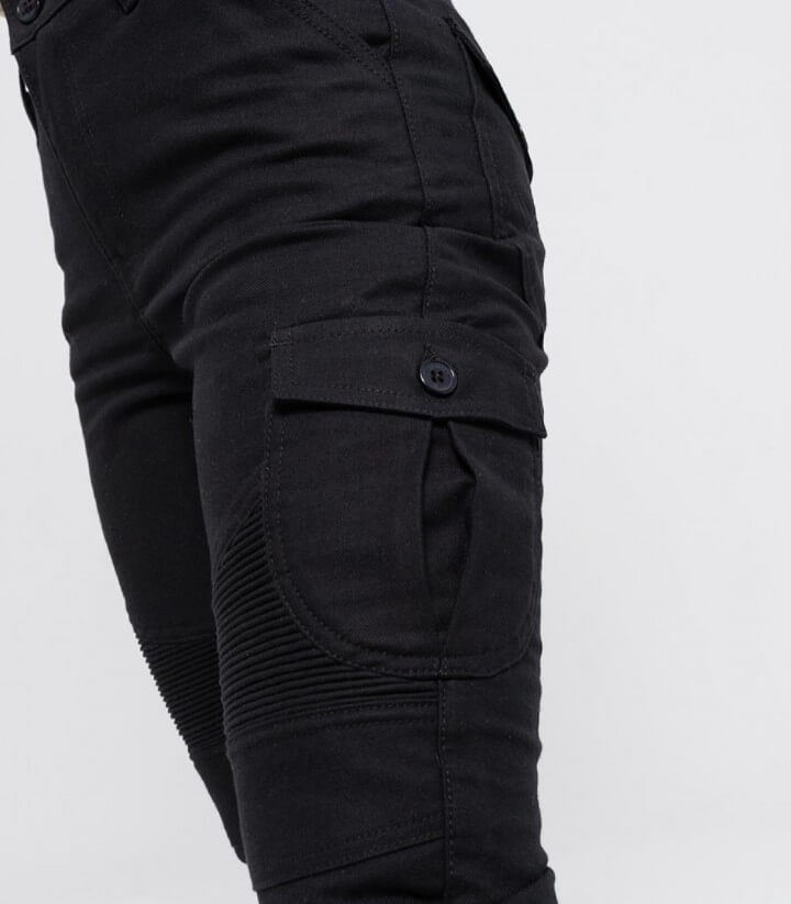By City Mixed Slim III black Women Pants