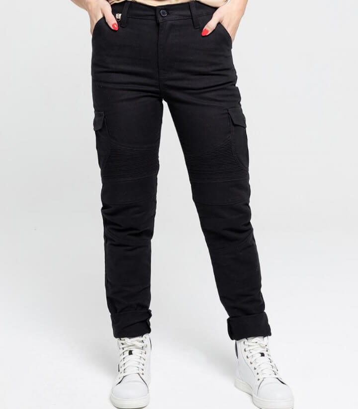 Damenhosen By City Mixed Slim III schwarz