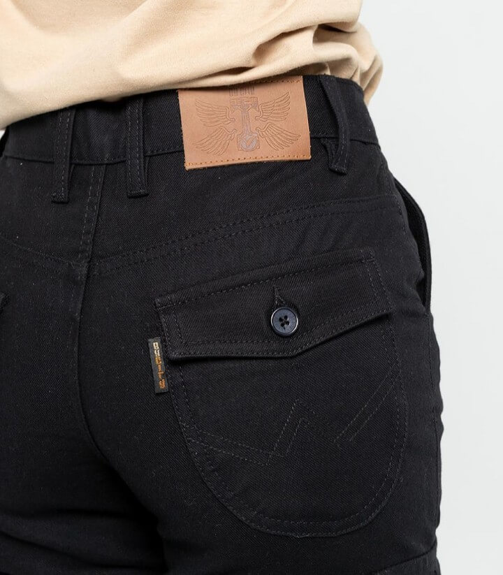 Damenhosen By City Mixed Slim III schwarz