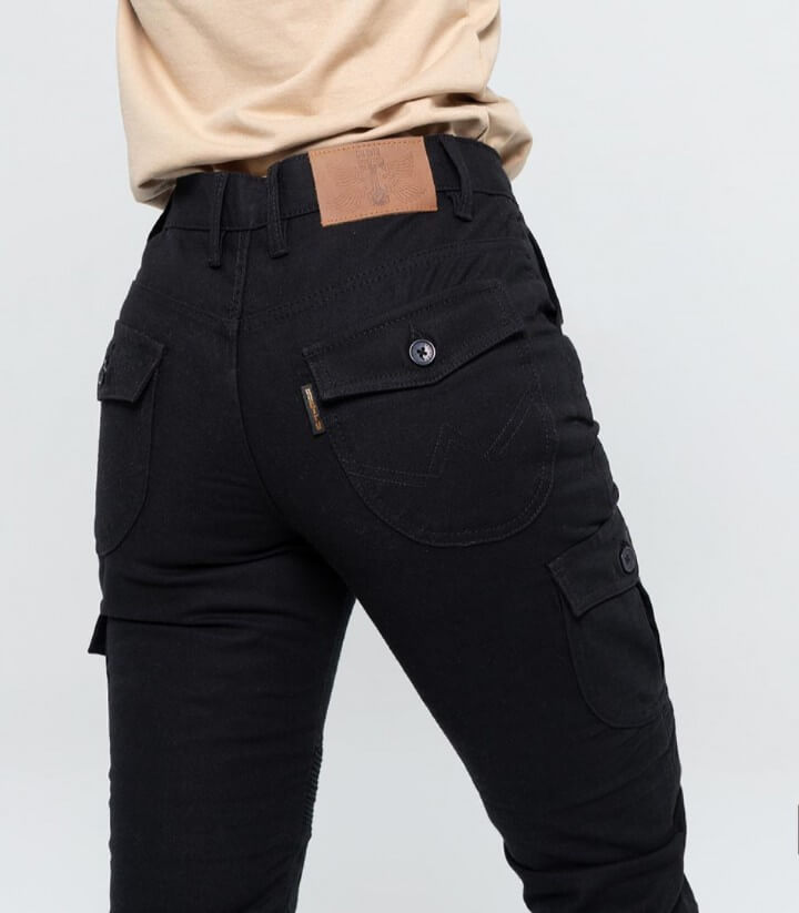 Damenhosen By City Mixed Slim III schwarz