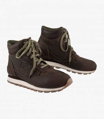 By City Way brown unisex motorcycle boots