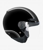 Shiro SH-62 Kioto Burgee black & white Open face Helmet