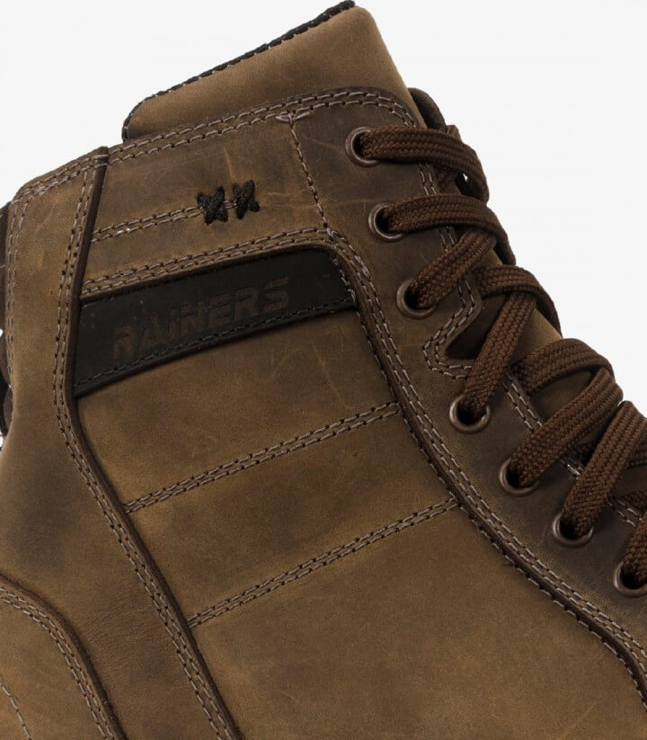 Botas de moto unisex Rainers Veneto marrón VENETOMR