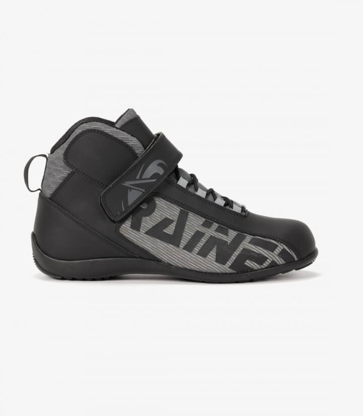 Botas de moto unisex Rainers T-100 negro y gris T100G