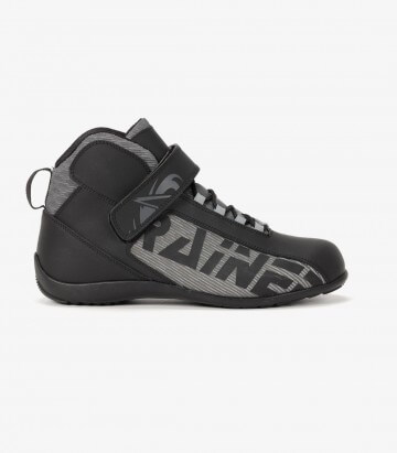 Botas de moto unisex Rainers T-100 negro y gris T100G