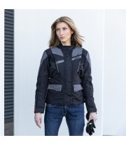 Stelvio light lady Summer Jacket for Woman from Hevik in color Black & grey