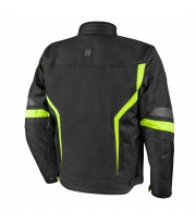 Vega Summer Jacket for Man from Hevik in color Black & Fluor Yellow