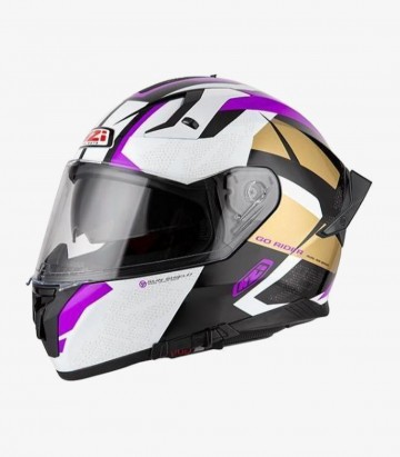 NZI Go Rider Trident Black&Purple Full Face Helmet