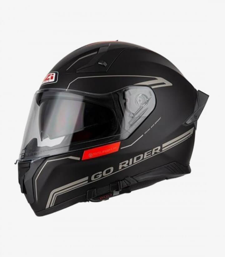 NZI Go Rider Black Matt Full Face Helmet