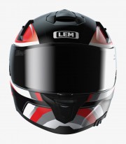 LEM VZN Red & black full face helmet