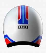 Casco Jet LEM Sport Trophy Blanco, rojo y azul