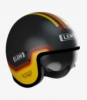 Lem Sport Bultaco Black, yellow & brown Open Face Helmet