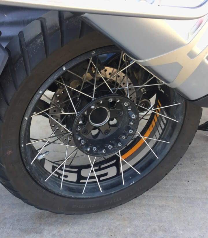 Gold BMW R1200/1250 GS Adventure bow strips 20151O by Puig