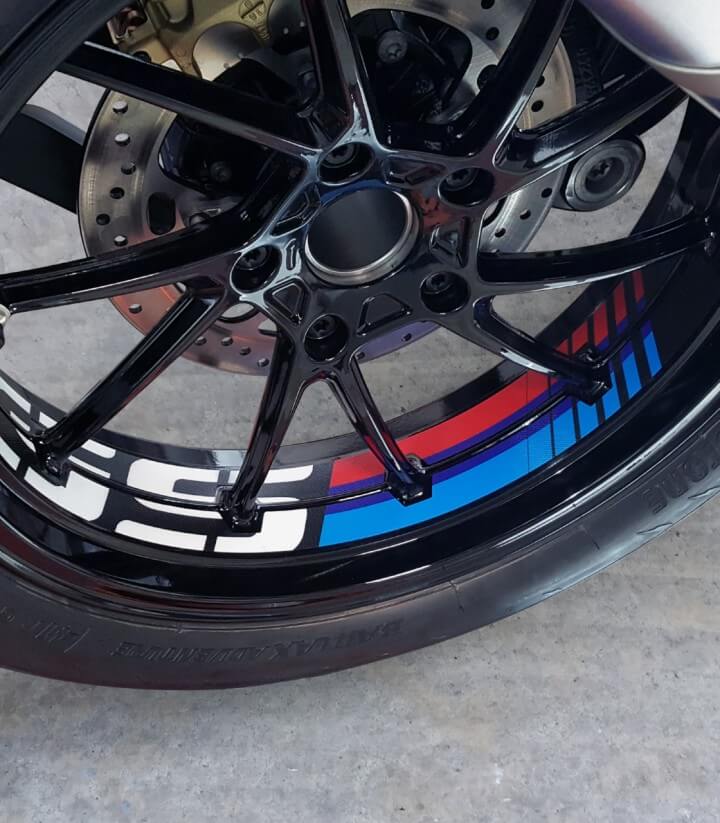 Black BMW R1200/1250 GS bow strips 20150N by Puig