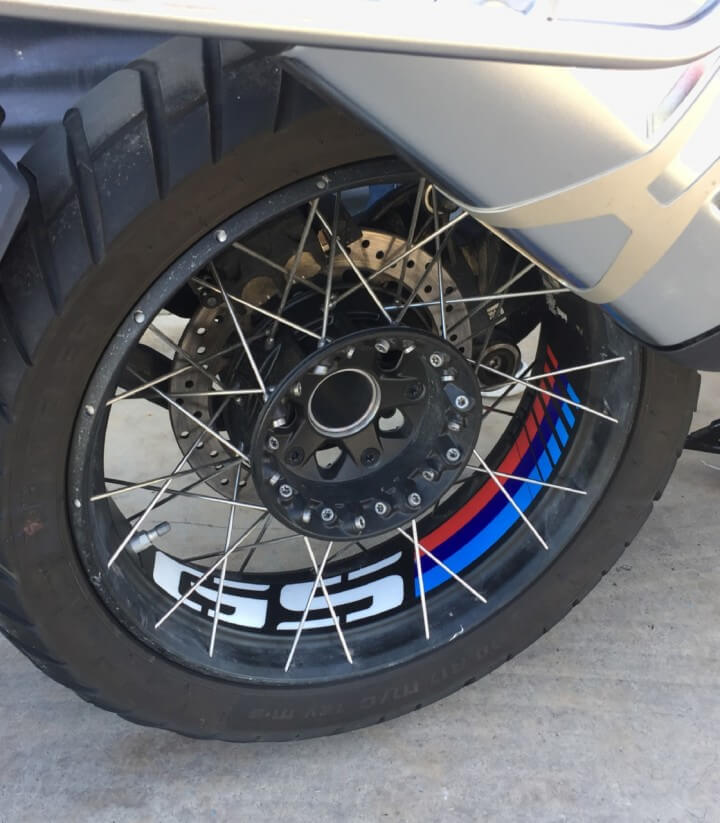 Black BMW R1200/1250 GS Adventure bow strips 20151N by Puig