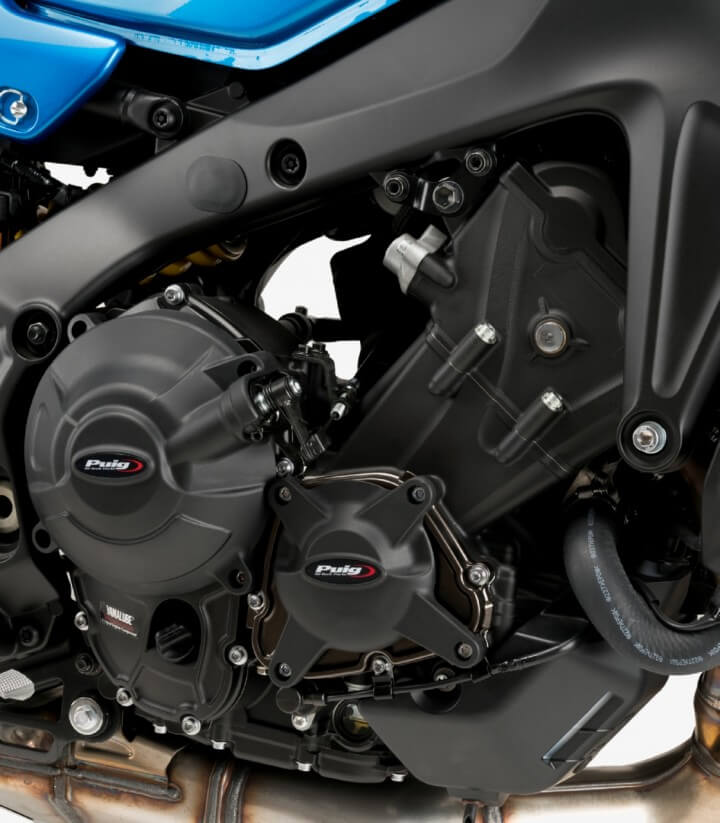 Tapas protectoras del motor de carbono 20990N de Puig para Yamaha MT-09