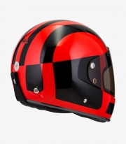 NZI Street Track 3 Comando Fluo Red Full Face Helmet 050374A146