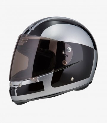 Integralhelm NZI Street Track 4 Comando Silber matt