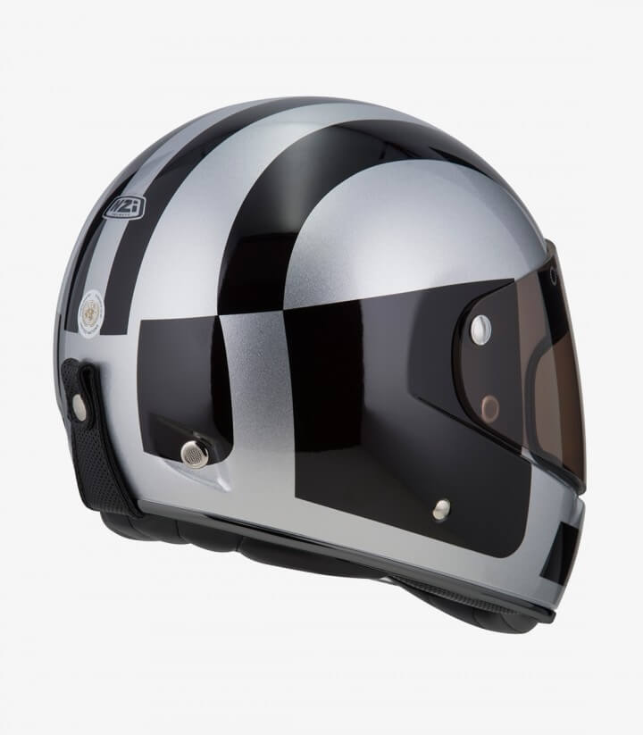Casco Integral NZI Street Track 3 Comando Plateado Mate 050374A150