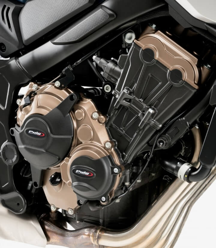 Tapas protectoras del motor 21367N de Puig para Honda CB650R Neo Sports Cafe, CBR650R
