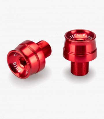 Puig Speed Bar Ends in Red for Kawasaki ZX-6R/ZX-10R Ninja