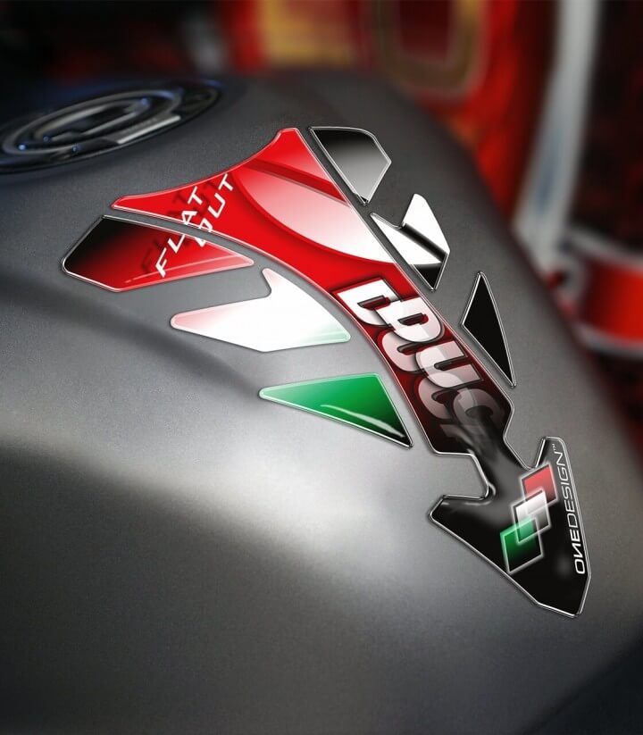Tankpad Future Ducati in der Farbe Rot von Puig 5633R