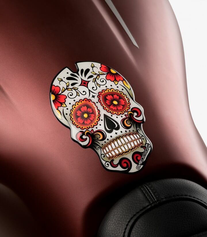Protector depósito Skull color Rojo de Puig 3673R