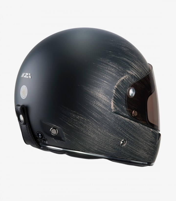 Integralhelm NZI Street Track 4 Rostschwarz matt