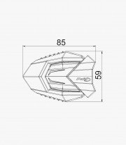 Topes anticaída R19 4705N de Puig para Ducati Monster 696/796/1100 4705N