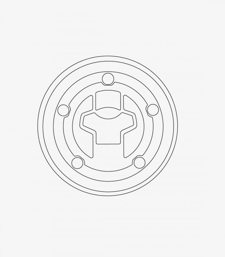 Protector tapón depósito Puig Naked Gris 9428U para varios modelos de Suzuki