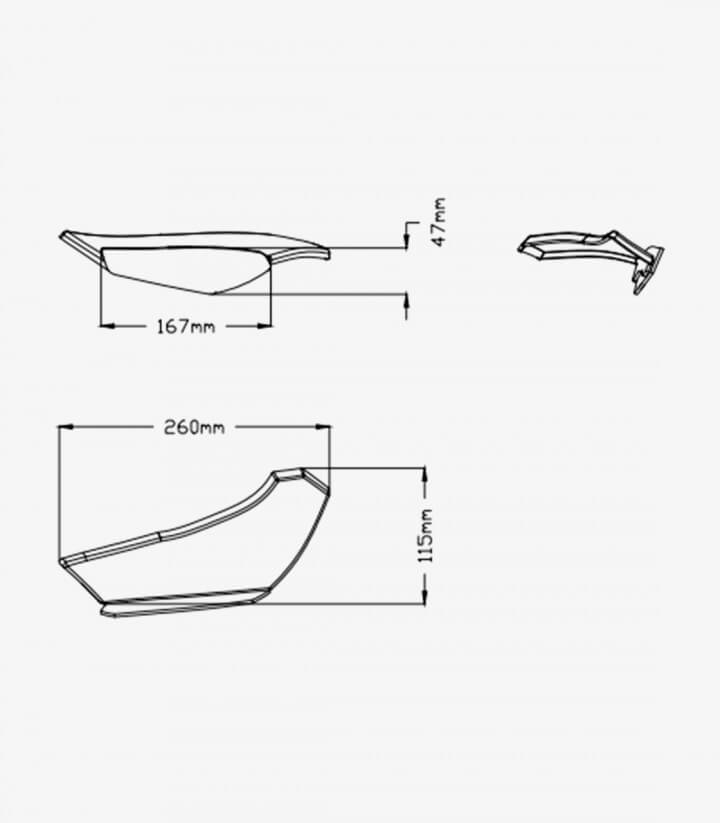 Winglets seitlich Sport 9729R Puig Honda CBR1000RR Fireblade (17-19) Rot