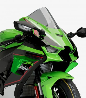 Race side winglets 20543V for Kawasaki ZX-10R/RR Green by Puig