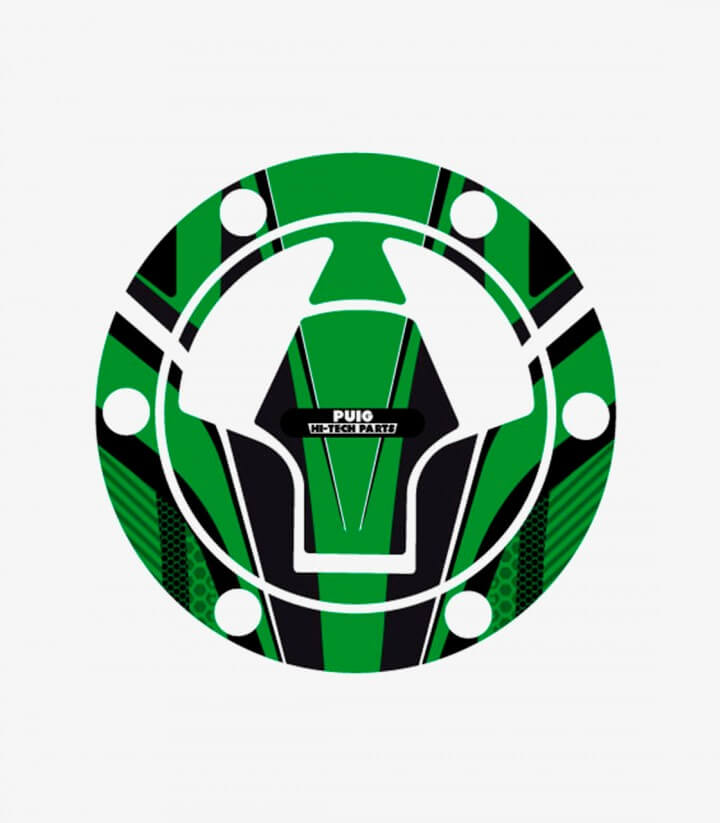 Tankdeckelschutz Puig Radikal Grün 6314V für Kawasaki Ninja 250R (08-12), Ninja 300 (13-17)