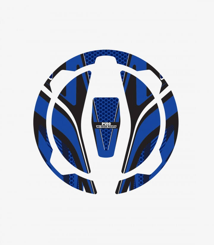 Puig Radikal Blue Tank Cap Protector 9362A for varios modelos de Kawasaki