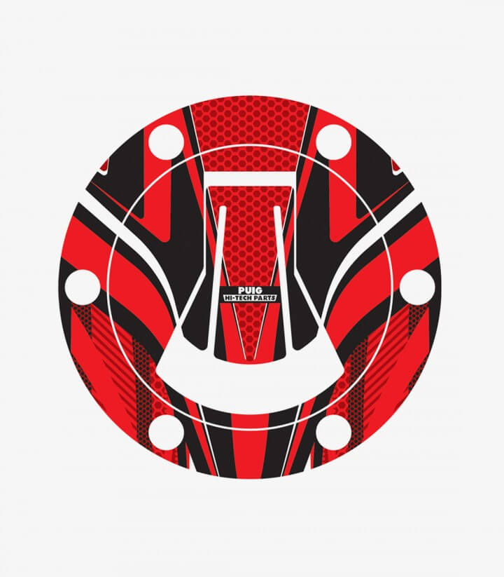 Tankdeckelschutz Puig Radikal Rot 20614R für Aprilia RS 660 (21-26), RS125 (21-26), Tuono 660 (21-26)