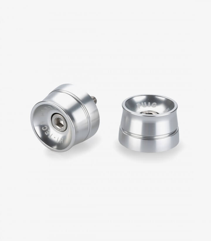 Puig Lenkerendgewichte Speed 21401P in Silber für Yamaha YZF-R1/R1 Race/R1M (15-26), YZF-R6/R6 Race (17-24), YZF-R7 (22-26)